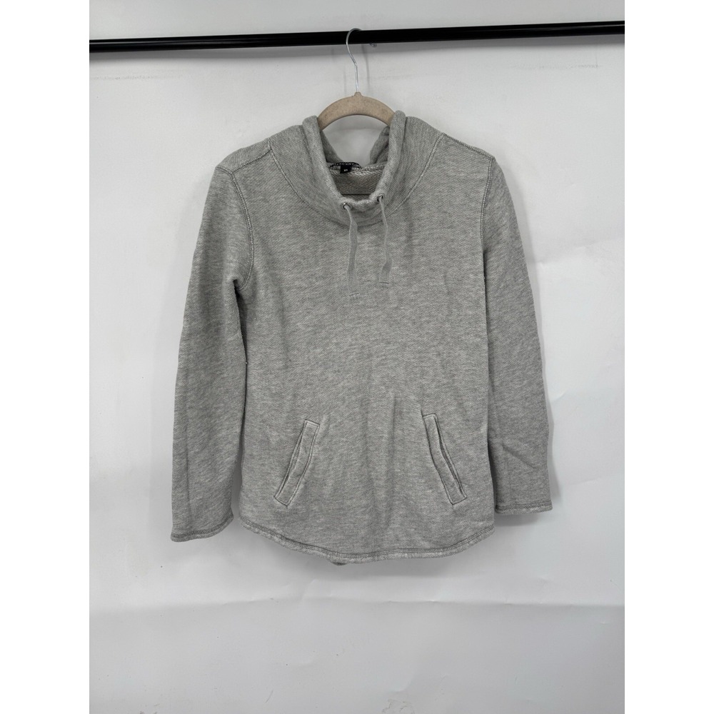 J. Crew Mercantile Funnel Neck Sweatshirt Women XS Silver Pullover‎ Minimalist
